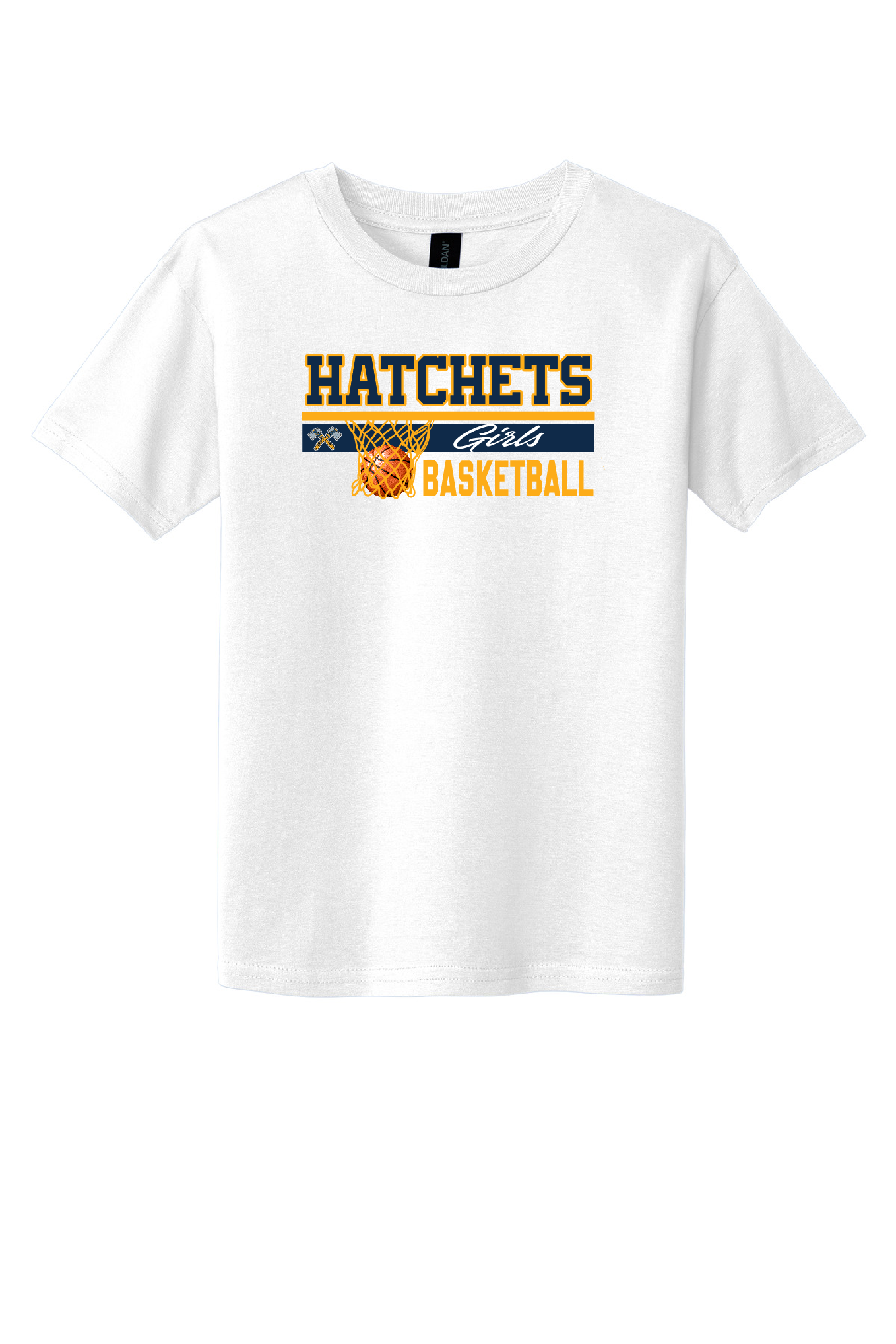 Girls Basketball Youth Short Sleeve Tee