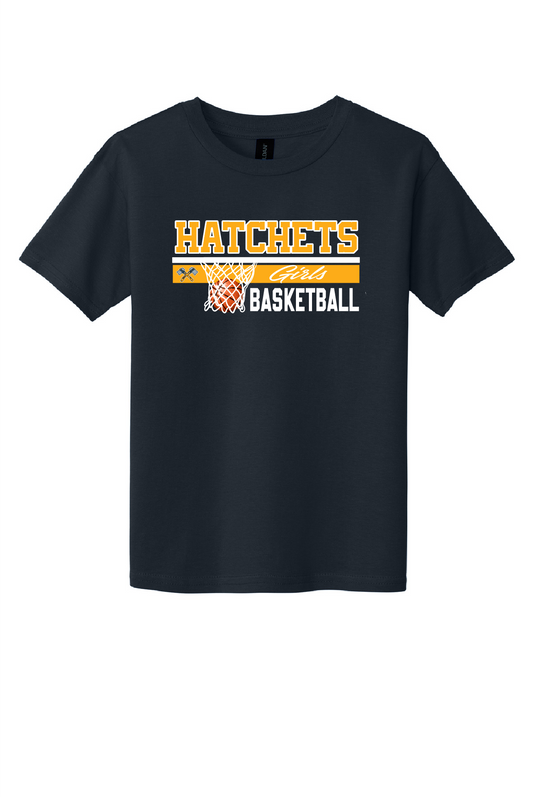 Girls Basketball Youth Short Sleeve Tee