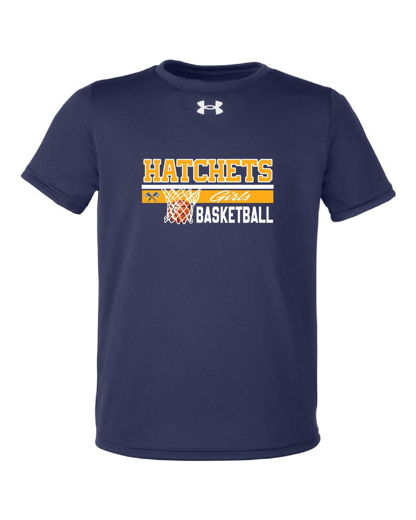 Youth Girls Basketball UA Short Sleeve Tee
