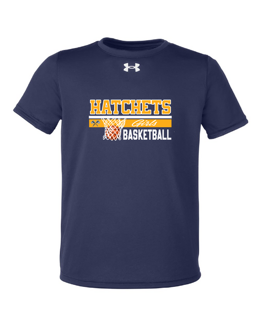 Youth Girls Basketball UA Short Sleeve Tee